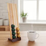 Wooden Coffee Pod Holder For Original Nespresso Oak, Walnut, thumbnail 1 of 3