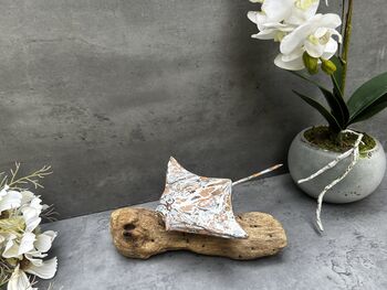 Multi Coloured Wooden Stingray On Teak Root Stand Gift, 11 of 12