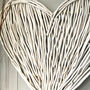 Giant White Willow Heart Wall Art, thumbnail 2 of 3