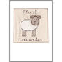 Personalised Sheep 7th Wedding Anniversary Card, thumbnail 7 of 12