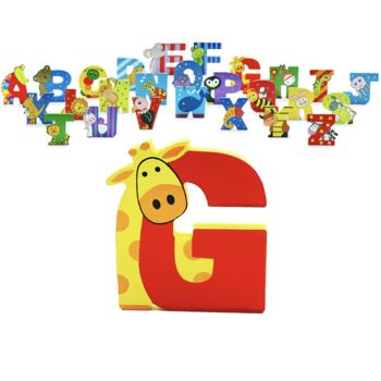 Childs Wooden Animal Letters, 7 of 10