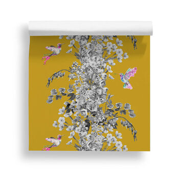 Hummingbird Mustard Wallpaper, 2 of 2