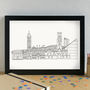 Manchester Landmarks Skyline Art Print Unframed, thumbnail 2 of 6