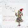 Christmas Parents Mum And Dad Butterfly Kisses Card, thumbnail 1 of 12