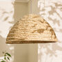 Seagrass Plaid Dome Easy Fit Ceiling Shade, thumbnail 2 of 4