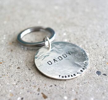 Personalised Sterling Silver Daddy’ Keyring, 2 of 2