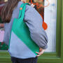 Colour Block Shoulder Shopper Tote Bag, thumbnail 8 of 10