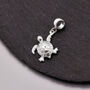 Turtle Solid Silver Charm, thumbnail 6 of 9