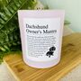 Fun Personalised Dachshund Owner Affirmation Candle, thumbnail 3 of 11