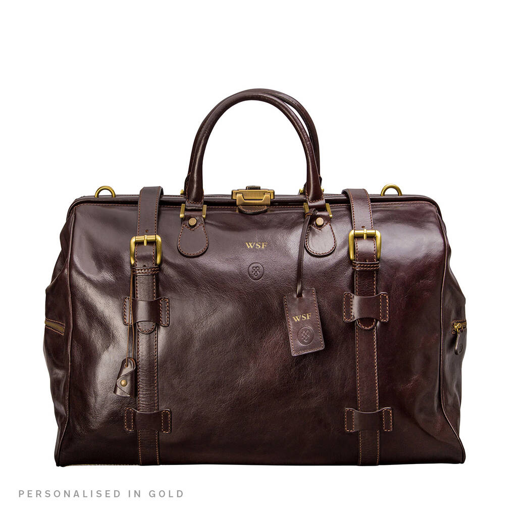 Italian Leather Gladstone Travel Bag 'Gassano Large' By Maxwell Scott ...