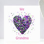 Butterfly Birthday Grandma Heart Card, thumbnail 1 of 11