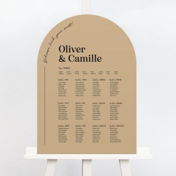 Arch Camille Wedding Table Plan, 2 of 4