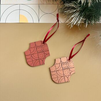 Copper Christmas Decoration Ornament Set Holiday Decor Xmas Decor, 5 of 6