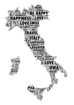 Country Map Personalised Print, 5 of 9