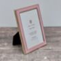 Isaac Jacobs Pale Pink And Gold Tone Border Photo Frame, thumbnail 1 of 3