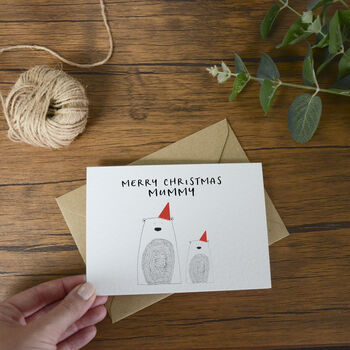 Personalised Mummy Bear Christmas Card, 2 of 4