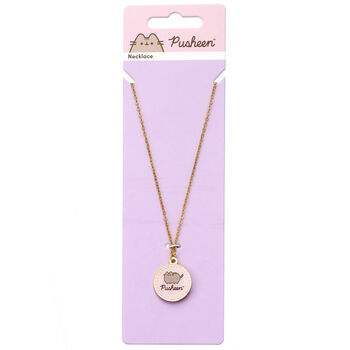 Pusheen The Cat Pink Name Necklace, 7 of 7