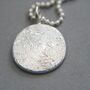 Recycled Silver Fingerprint Charm Necklace, thumbnail 5 of 9