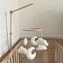 Boucle Cloud And Moon Mobile Nursery Decor, thumbnail 2 of 6