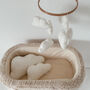 New Baby Gift Set Bundle Boucle Cloud Mobile And Cloud Cushions, thumbnail 3 of 6