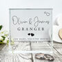 Personalised Wedding Script Text Crystal Token, thumbnail 3 of 5