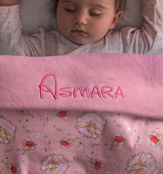Personalised Handmade Baby Boy Blanket, 2 of 8