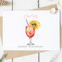 Personalised Cocktail Happy Birthday Card, thumbnail 2 of 2