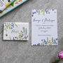 Wildflower Colourful Wedding Invitations, thumbnail 3 of 12