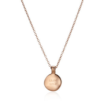 Women's Rose Gold Plated Initial Message Necklace, 3 of 8