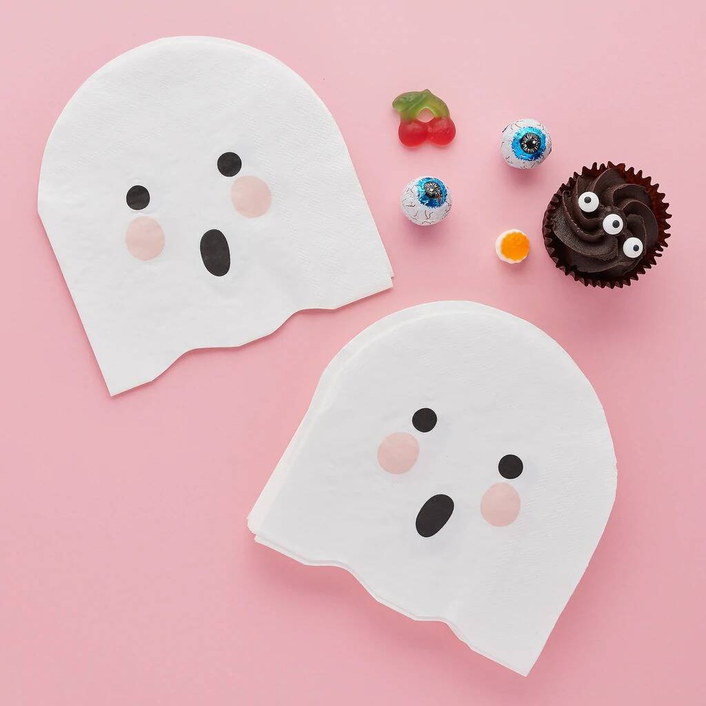 20 Boo The Ghost Paper Napkins, 1 of 3