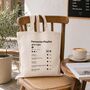 Personalised Music Playlist Tote Bag Gift, thumbnail 3 of 6