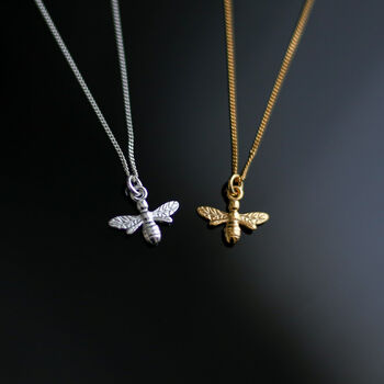 Bumble Bee Necklace In Sterling Silver, 2 of 8
