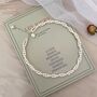 Lucy White Ivory Silver Pearl Drop Jewel Gift Necklace, thumbnail 3 of 7