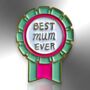 Best Mum Ever Medal Small Rosette Enamel Pin, Gift For Mother's Day, thumbnail 3 of 8