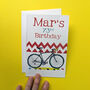 Personalised Cycling Birthday Card, thumbnail 4 of 4
