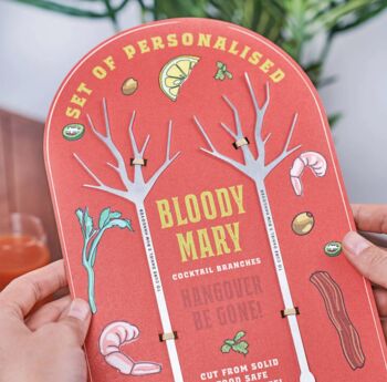 Personalised Bloody Mary Cocktail Branches, 3 of 4