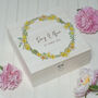 Personalised Birth Flower Wedding Memory Box, thumbnail 1 of 4