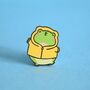 Kissing Frog Enamel Pin, thumbnail 3 of 5