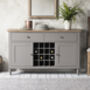 Storm Grey Sideboard With Wine Rack, thumbnail 1 of 1