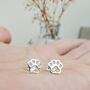 Sterling Silver 925 Dog Paw Ear Stud Earrings, thumbnail 1 of 10