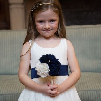 Chiffon Flower Girl Child Dress With Sash 30 Colours, 4 of 8
