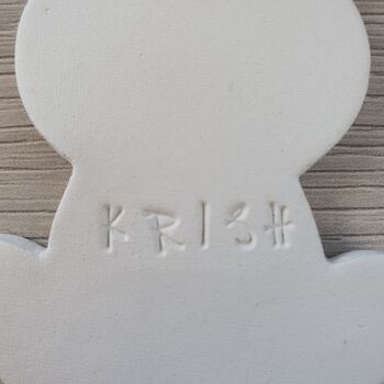 Personalised Easter Bunny Clay Decoration, 5 of 6