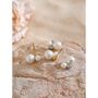 Monaco D’or Pearl Gold Vintage Ball Mini Stud Earrings, thumbnail 2 of 3