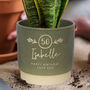 Personalised 50th Birthday Indoor Plant Pot, thumbnail 1 of 6