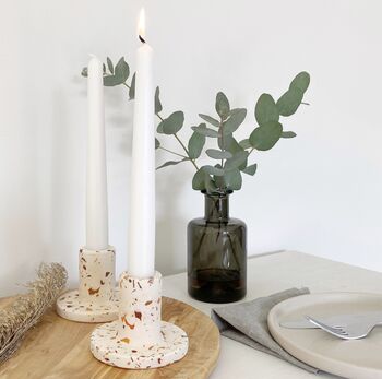 Autumn Terrazzo Eco Resin Candle Stick Holder, 2 of 5