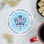 King Charles Iii Coronation Emblem Coaster, thumbnail 1 of 5