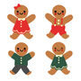 Personalised Gingerbread Family Christmas Pyjamas, thumbnail 4 of 4