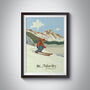 St Moritz Ski Resort Switzerland Travel Poster Print, thumbnail 1 of 8