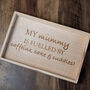 Personalised 'Fuelled By' Wooden Tray, thumbnail 2 of 2