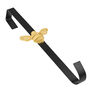 Brass Bee Wreath Hanger Black With Gold Bee Finish, thumbnail 1 of 2